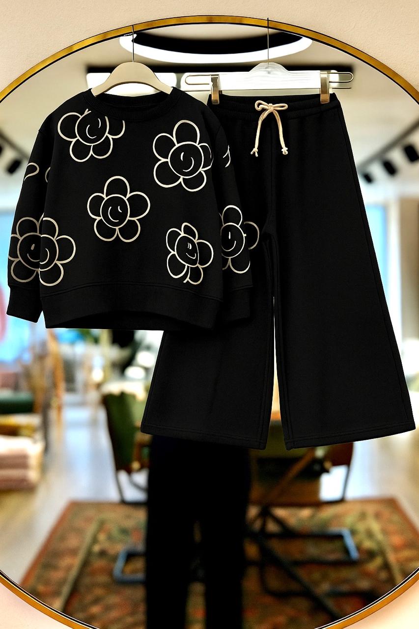 Girl Flower Winter Tracksuit