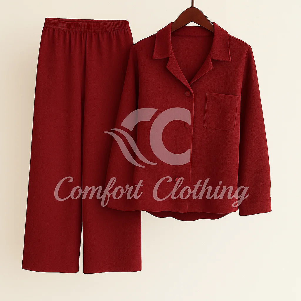 Western Shirt Style 2-Pcs Stiched Co-Ord Set.