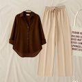 NK Co-Ord Set – Brown & Beige