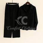 Western Shirt Style 2-Pcs Stiched Co-Ord Set.