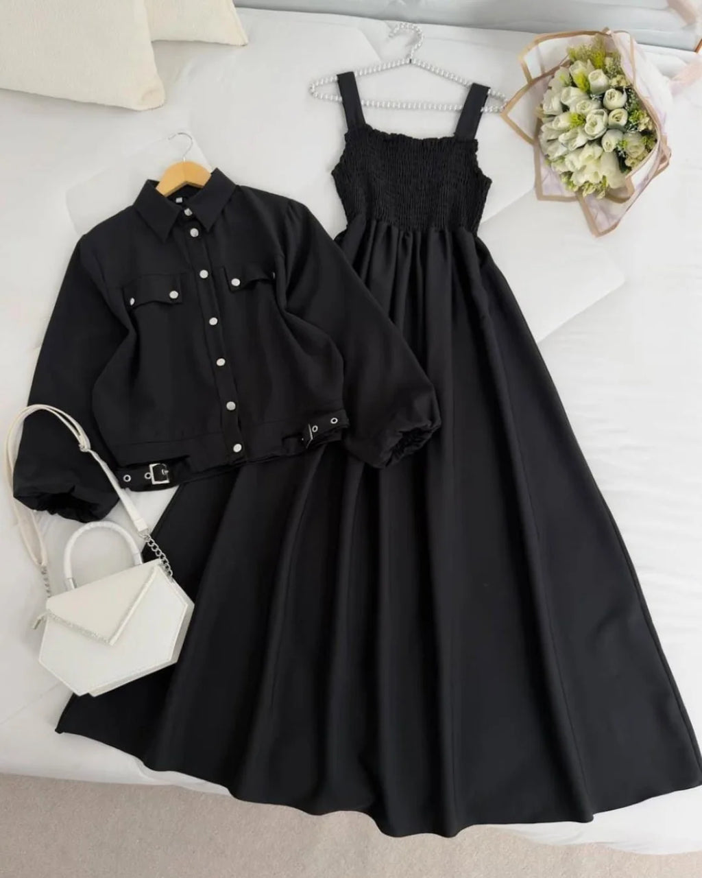 Luna Grace Midi Dress with Jacket