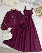 Luna Grace Midi Dress with Jacket