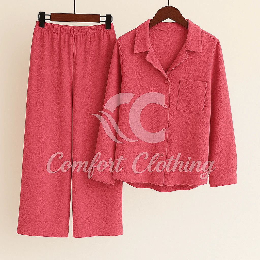 Western Shirt Style 2-Pcs Stiched Co-Ord Set.