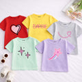 Kids Tees (Pack Of 5) Barbie, Heart, Star