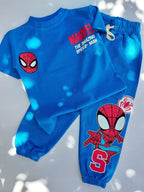 Blue Spider Trouser Set