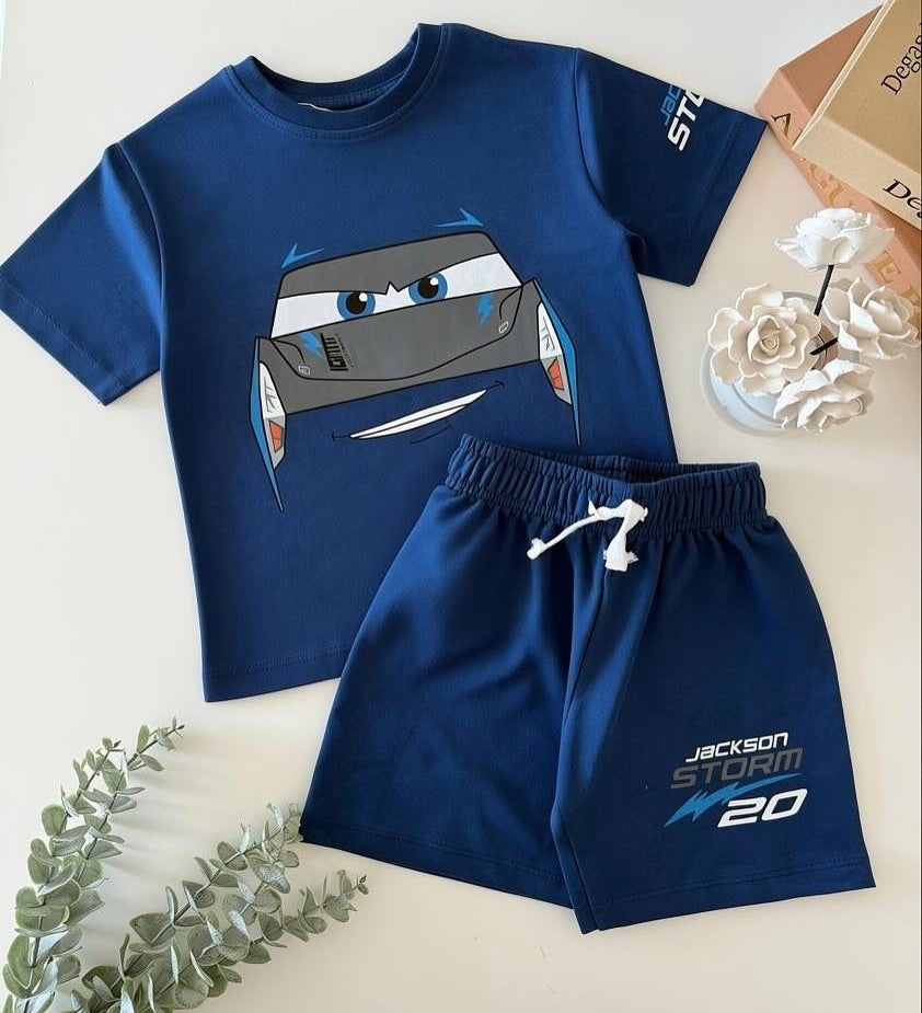 Blue Cars Kids Set