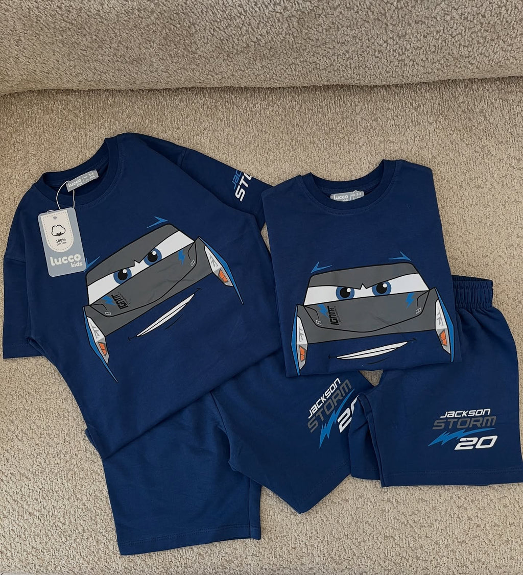 Blue Cars Kids Set