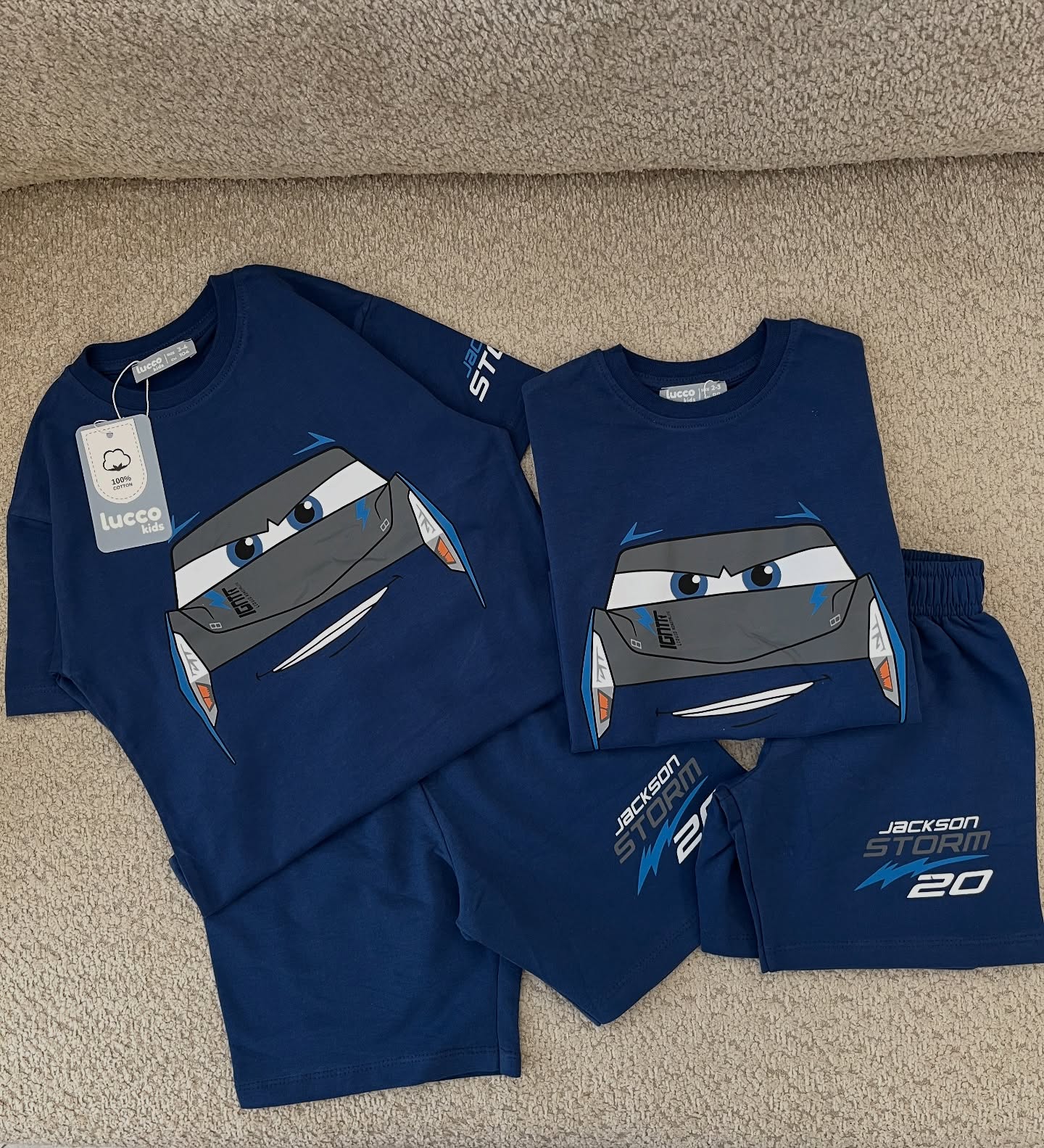 Blue Cars Kids Set