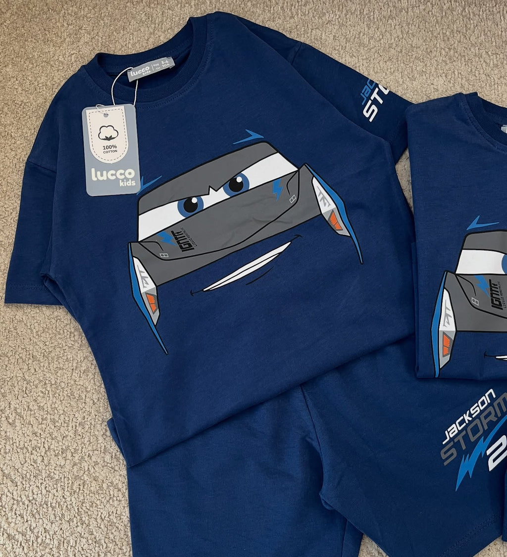 Blue Cars Kids Set