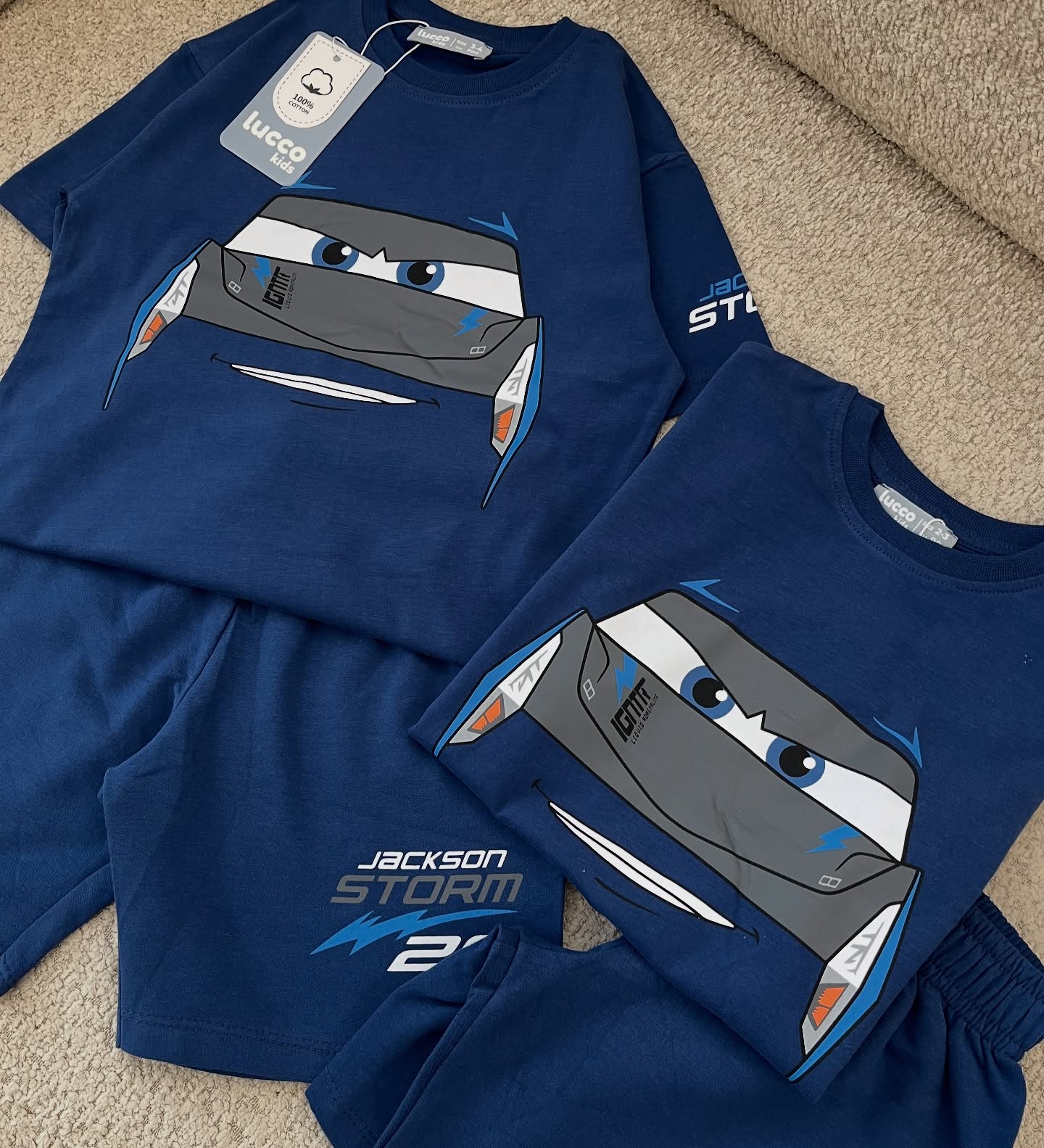 Blue Cars Kids Set