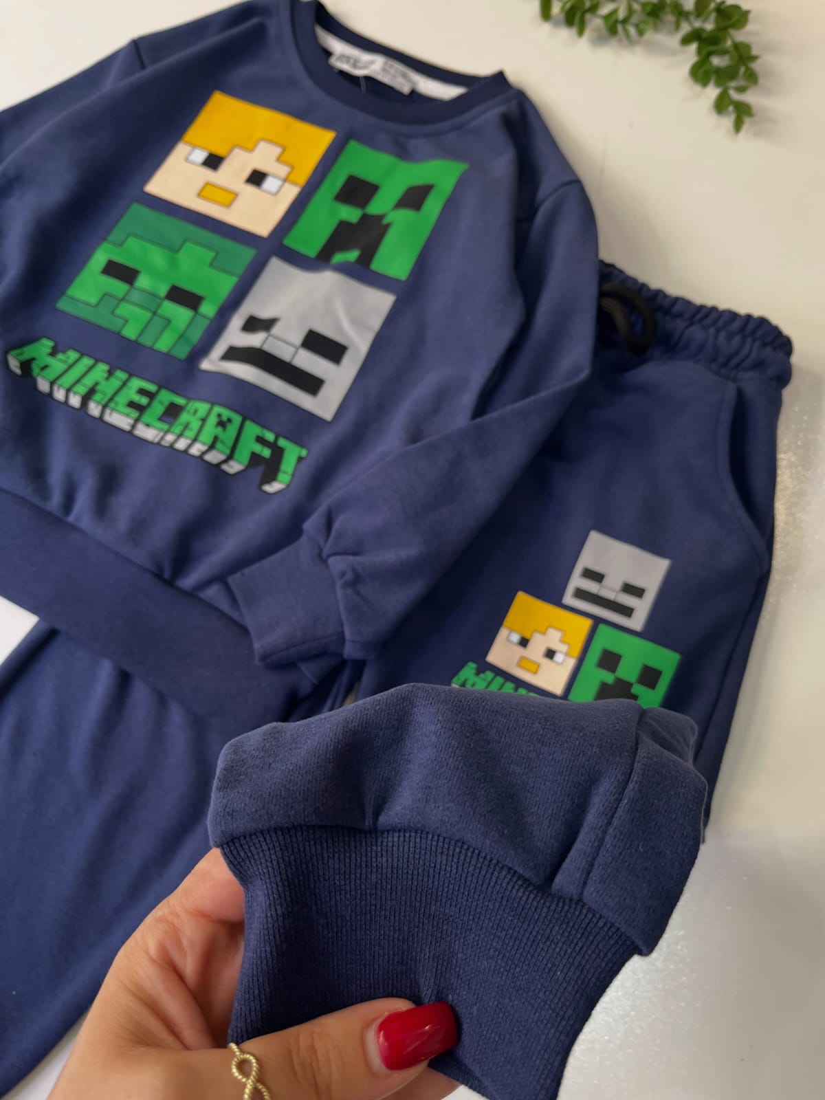 Navy Minecraft Kids Tracksuit
