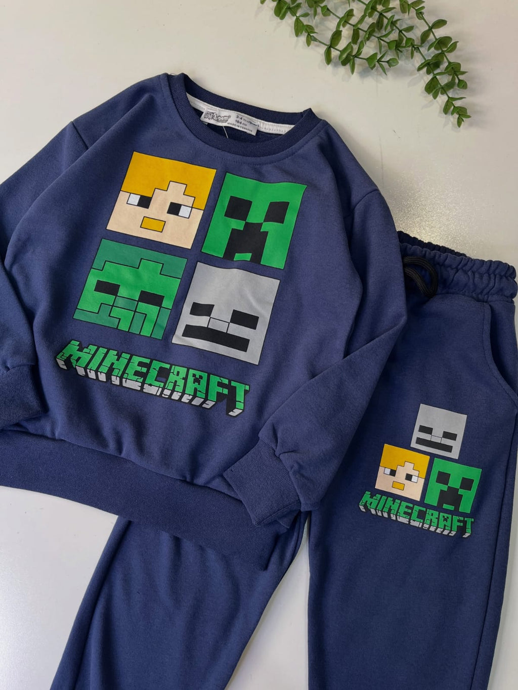 Navy Minecraft Kids Tracksuit