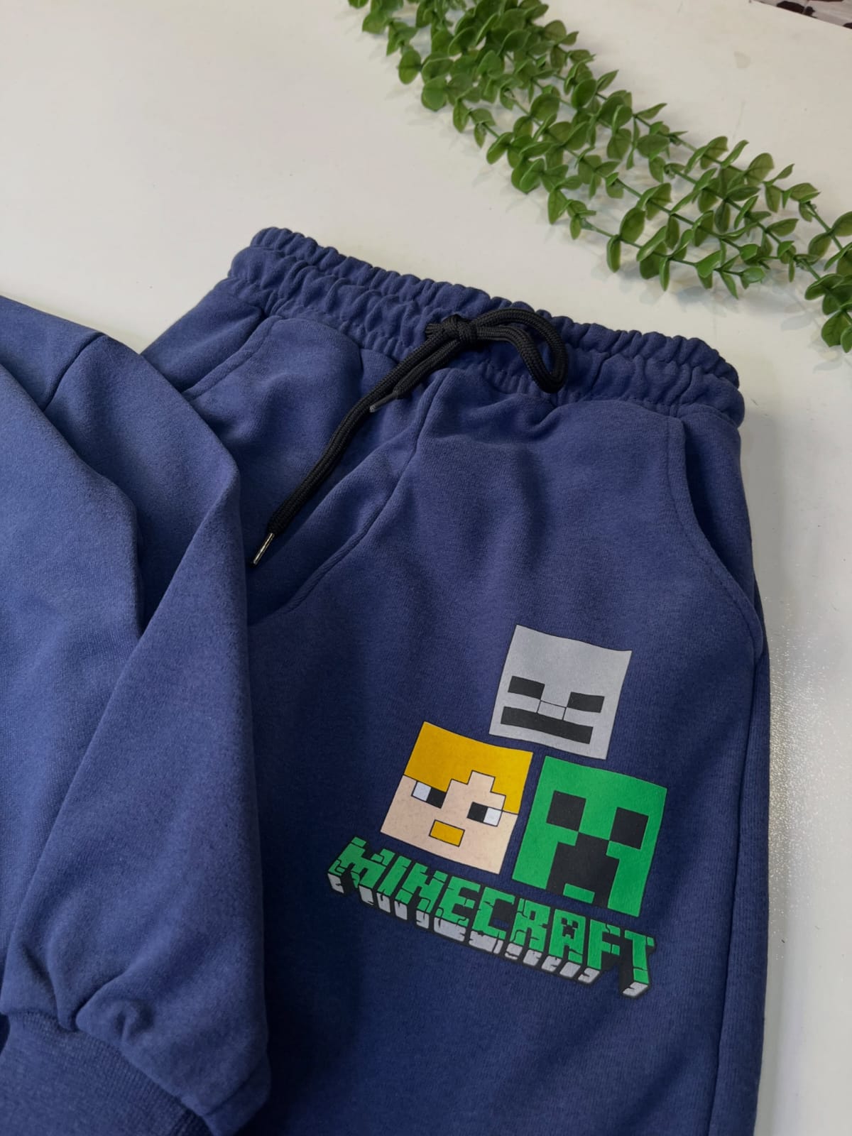 Navy Minecraft Kids Tracksuit