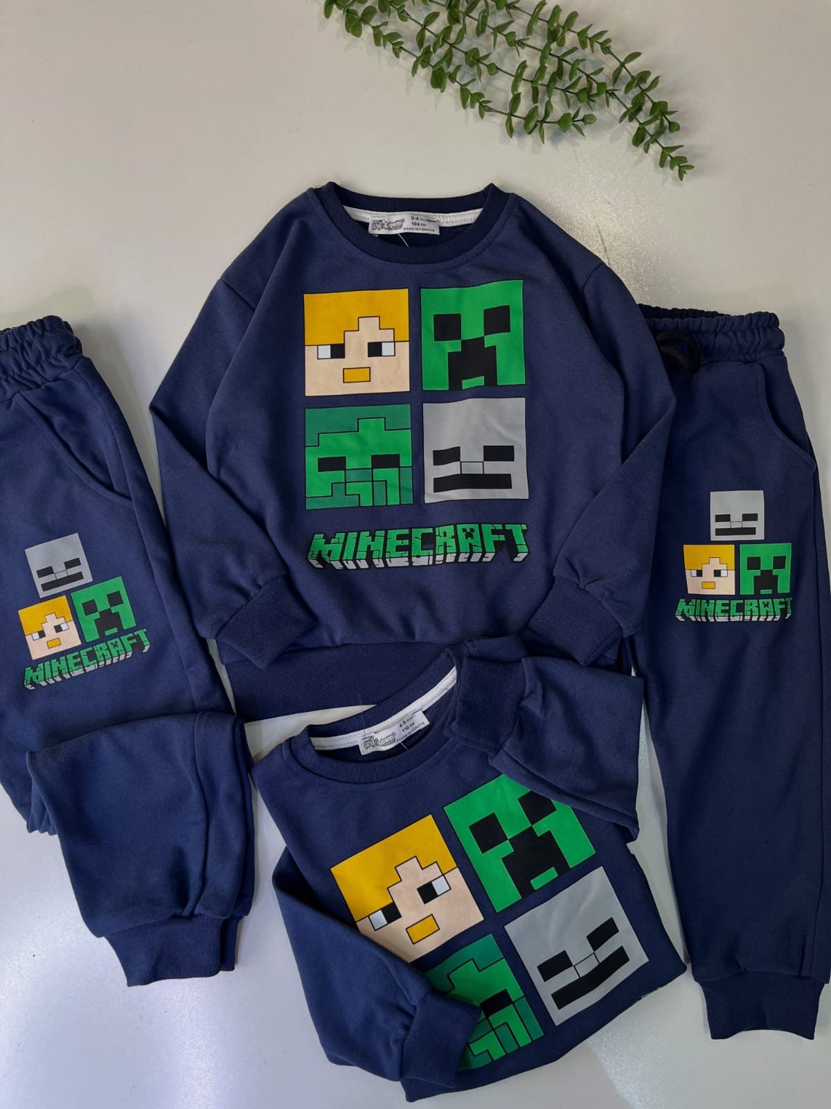 Navy Minecraft Kids Tracksuit
