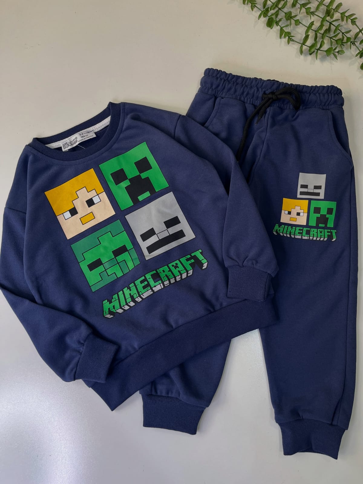 Navy Minecraft Kids Tracksuit