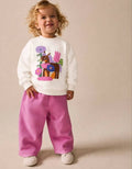 White And Pink Kids Tracksuit