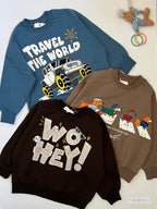 Kids Sweatshrts ( Pack Of 3) Travel the World