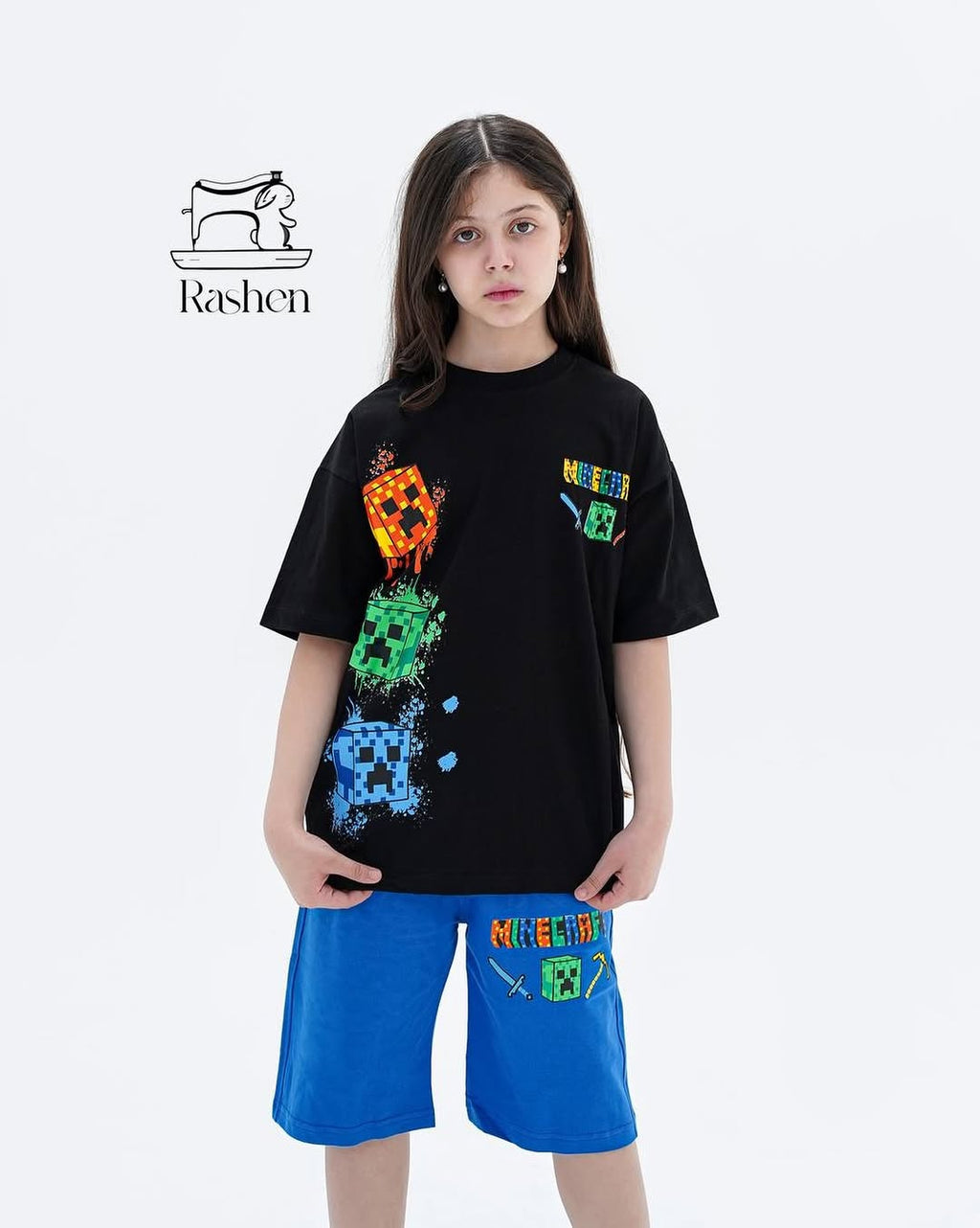 Black Minecraft Kids Set