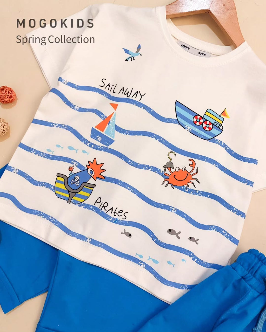 White Sail Away Kids Set