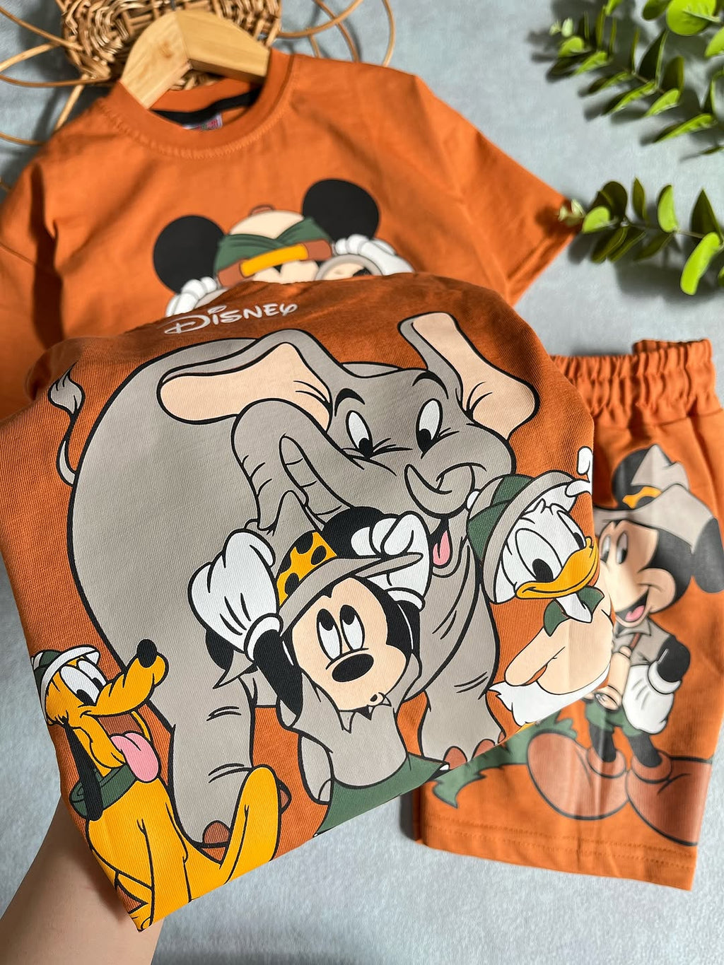 Orange Mickey Mouse Kids Set